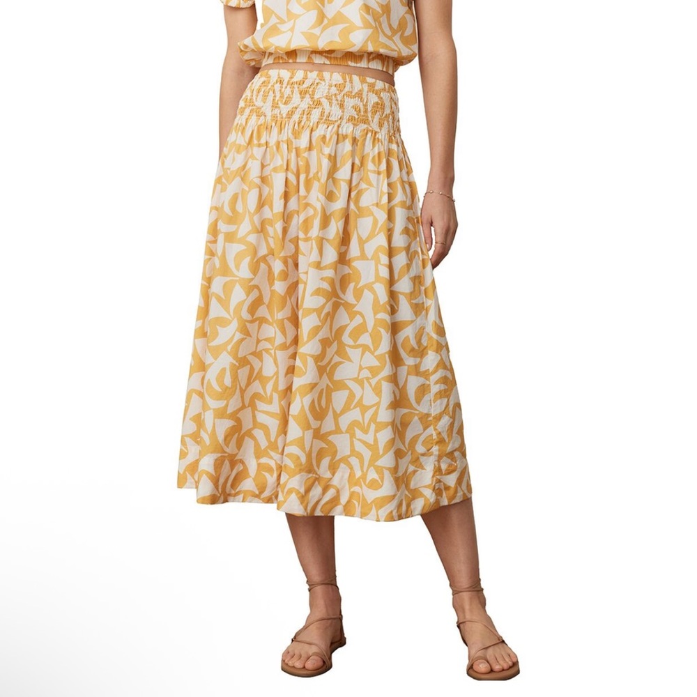 NWT Marine Layer Poplin Corinne Print Skirt